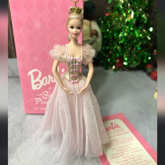 VINTAGE 90s Barbie Doll Sugar Plum Fairy Ballerina Nutcracker Avon Ornament - Picture 10 of 11